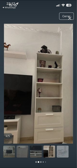 Mueble de salón blanco