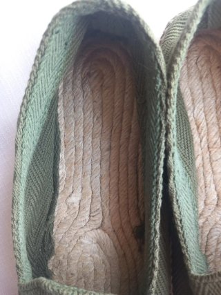 Zapatillas Espiga Artesanía Talla 41 Verde