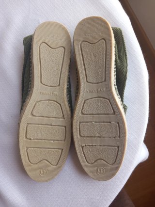 Zapatillas Espiga Artesanía Talla 41 Verde