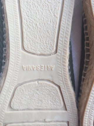 Zapatillas Espiga Artesanía Talla 41 Verde