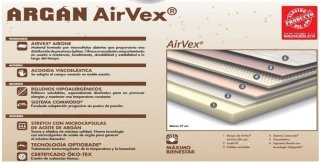 Colchón Flex Argan AirVex 150x190x25 + Somier
