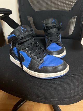 Zapatillas Air Jordan 1 Negras y Azules