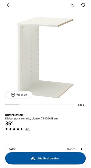 Cajones PAX IKEA Komplement.