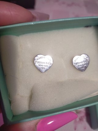 Orecchini simil Tiffany & Co. Cuore Argento