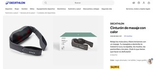 Cinturón Masaje Decathlon Calor