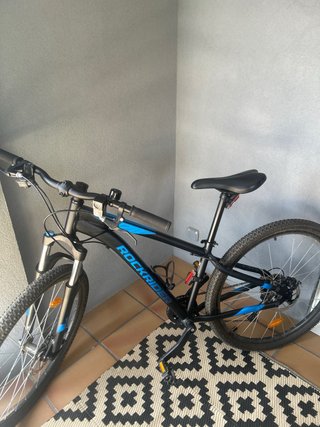 Bicicleta Decathlon Talla S Negra/Azul