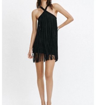 Vestido Zara con flecos