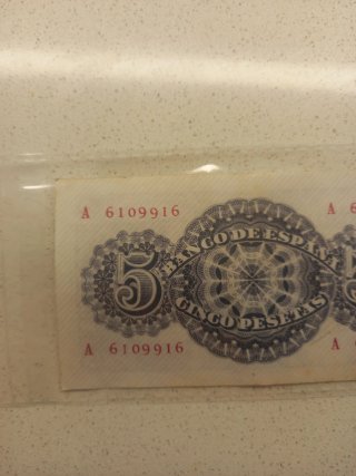 Billete 5 Pesetas Banco de España 1947