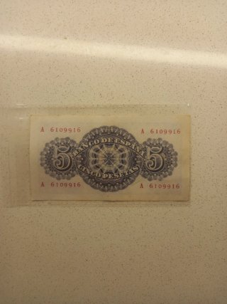 Billete 5 Pesetas Banco de España 1947