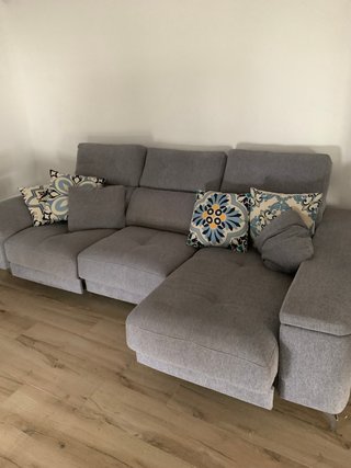 Sofá Cama Gris 3 Secciones