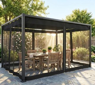 Pérgola TARA Jardín 3x4m Techo Retráctil