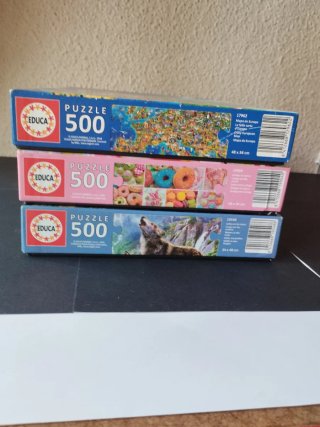 Lote de Puzzles Educa 500 piezas