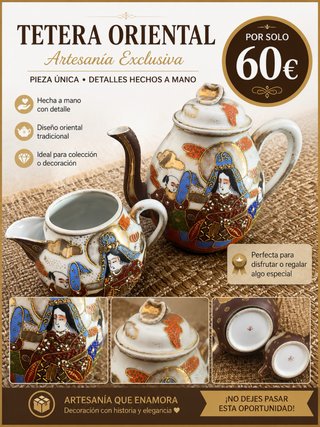 Tetera y jarra porcelana japonesa