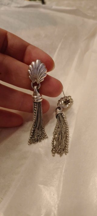 Pendientes de Plata con Flecos