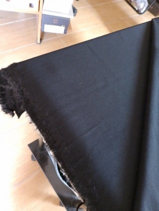 Tessuto poliestere elasticizzato nero MT 3.20