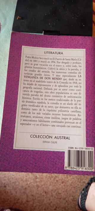 La venganza de don Mendo (Literatura) (Spanish ...