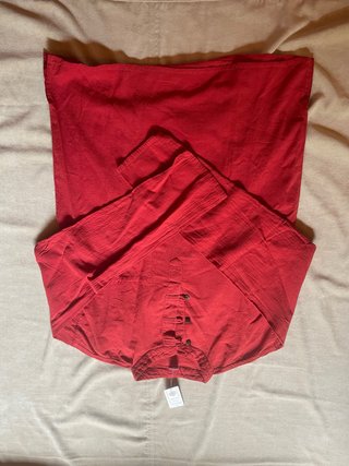Camisa Nepalí Roja XXL Nueva con Etiqueta