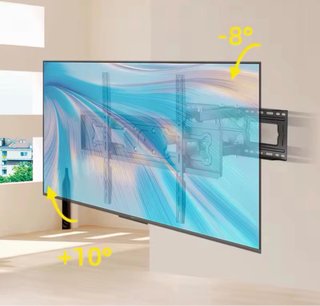 Soporte TV Brazo Reforzado Negro de 26 a 80