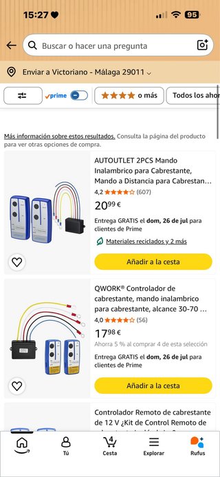 Kit Control Remoto Inalámbrico Winch AUTOUTLET