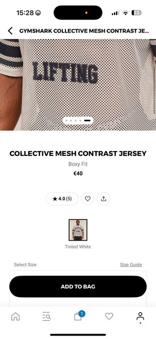 Gymshark Jersey Malla Contraste Talla M