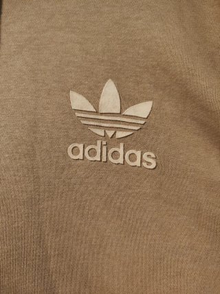 Sudadera Adidas Beige con Capucha