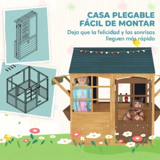 Casita de madera infantil