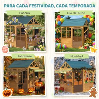 Casita de madera infantil