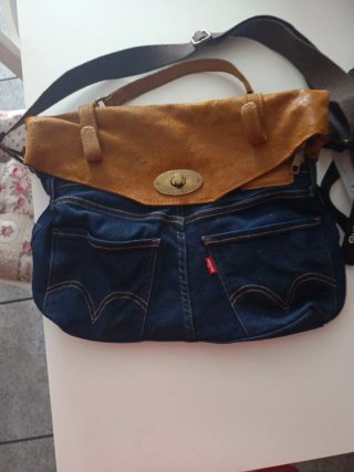 Bolso Levi's Jeans Marrón y Azul
