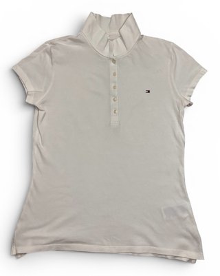 Polo Tommy Hilfiger Mujer Slim Fit Blanco Talla M