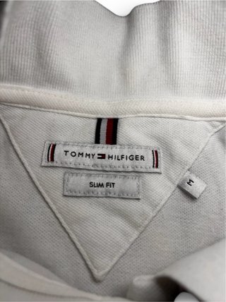 Polo Tommy Hilfiger Mujer Slim Fit Blanco Talla M