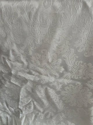 Mantón Fallera Blanco Brocado