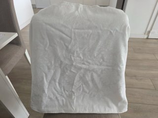 Mantón Fallera Blanco Brocado