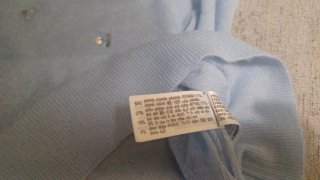 Blusa Zara azul con lentejuelas