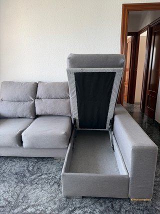 Sofá Chaise Longue IKEA Gris | Asientos Extensible