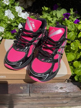 Zapatillas Asics Niña Talla 36 Rosa/Negro