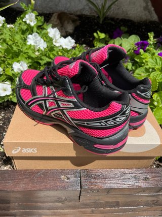 Zapatillas Asics Niña Talla 36 Rosa/Negro