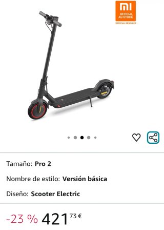 Patinete Eléctrico Xiaomi Negro