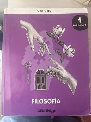 Filosofía 1º Bachillerato. Libro del estudiante...