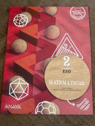 Matemáticas 2o de ESO operación mundo Anaya