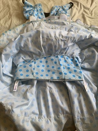 Traje de flamenca azul nuevo TALLA 8-10 AÑOS