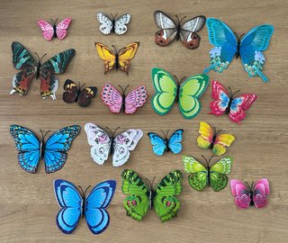 Lote Mariposas Decorativas Imantadas