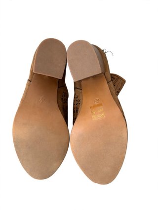 Botines camel troquelados ZAPSHOP talla 39