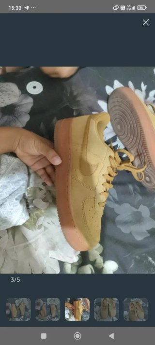 Nike Air Force 1 Marrones/Amarillas Originales