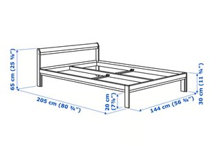 Estructura Cama + Colchón 140x200cm