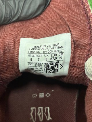 Converse rosse pelle Tg 37.5