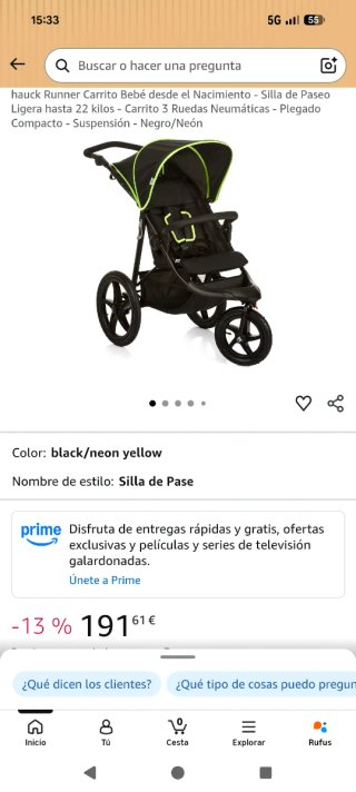 Sillita de paseo Hauck Runner