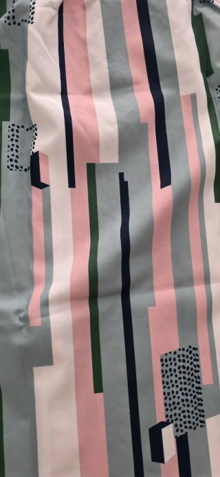 Top donna fantasia righe geometriche