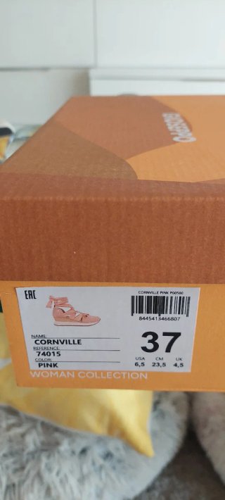 Zapatos de cuña con lazo rosa talla 37
