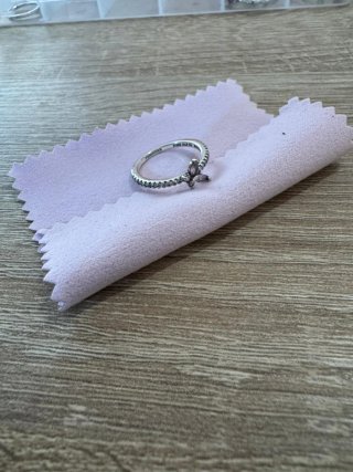 Anillo mariposa rosa