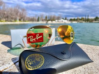 Gafas de sol RB3025 Dorado/Naranja Espejo